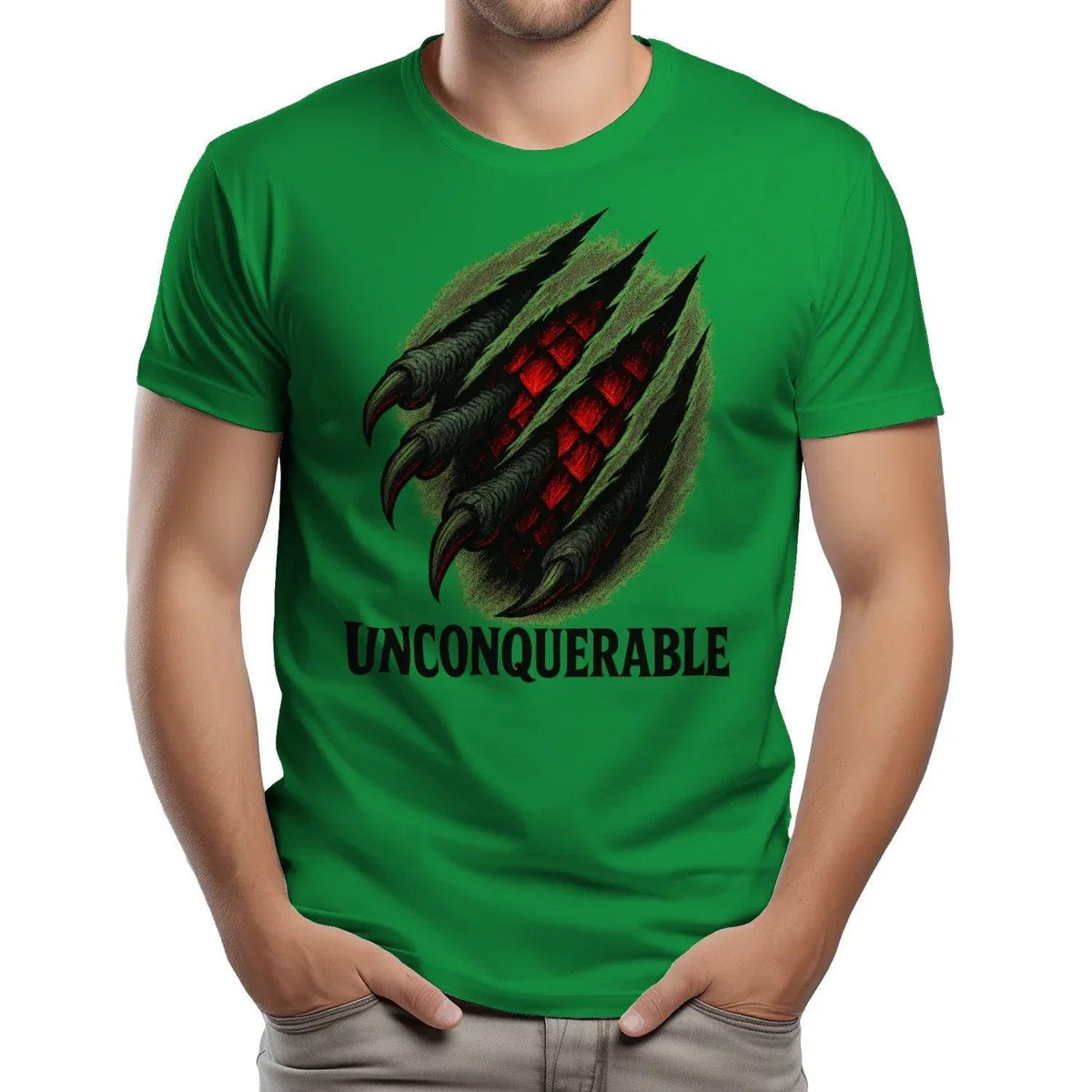 Welsh Dragon T-Shirt - Unconquerable Claw Rip, Unisex - Celtic Wolfwear