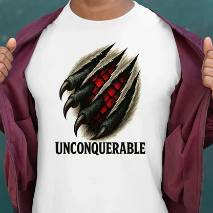 Welsh Dragon T-Shirt - Unconquerable Claw Rip, Unisex - Celtic Wolfwear