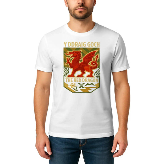 Welsh Dragon T-Shirt - Y Ddraig Goch, Unisex Streetwear - Celtic Wolfwear