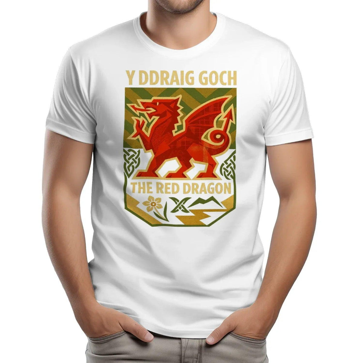 Welsh Dragon T-Shirt - Y Ddraig Goch, Unisex Streetwear - Celtic Wolfwear