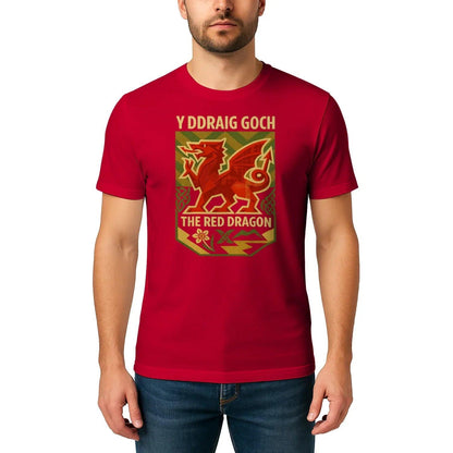 Welsh Dragon T-Shirt - Y Ddraig Goch, Unisex Streetwear - Celtic Wolfwear