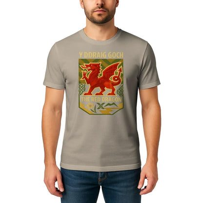 Welsh Dragon T-Shirt - Y Ddraig Goch, Unisex Streetwear - Celtic Wolfwear