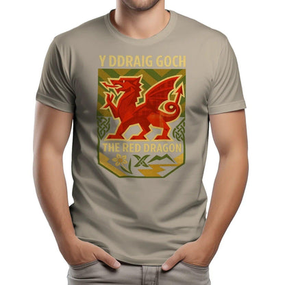 Welsh Dragon T-Shirt - Y Ddraig Goch, Unisex Streetwear - Celtic Wolfwear