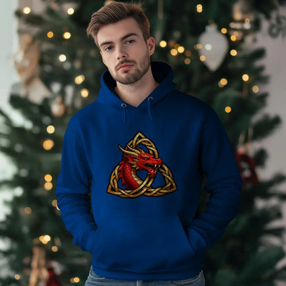 Welsh Hoodie - Triquetra, Terrace-Inspired Streetwear - Celtic Wolfwear