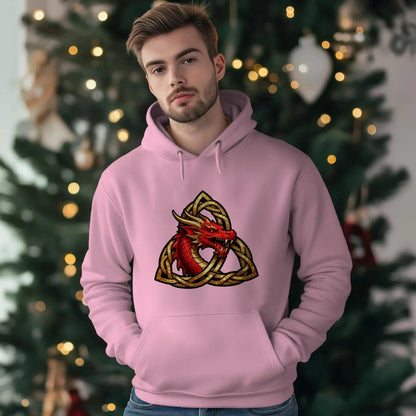 Welsh Hoodie - Triquetra, Terrace-Inspired Streetwear - Celtic Wolfwear