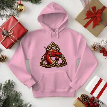 Welsh Hoodie - Triquetra, Terrace-Inspired Streetwear - Celtic Wolfwear