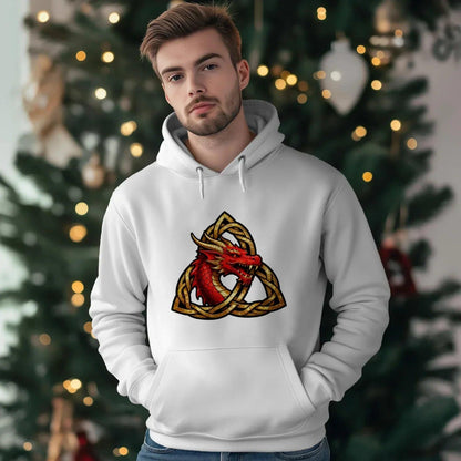 Welsh Hoodie - Triquetra, Terrace-Inspired Streetwear - Celtic Wolfwear