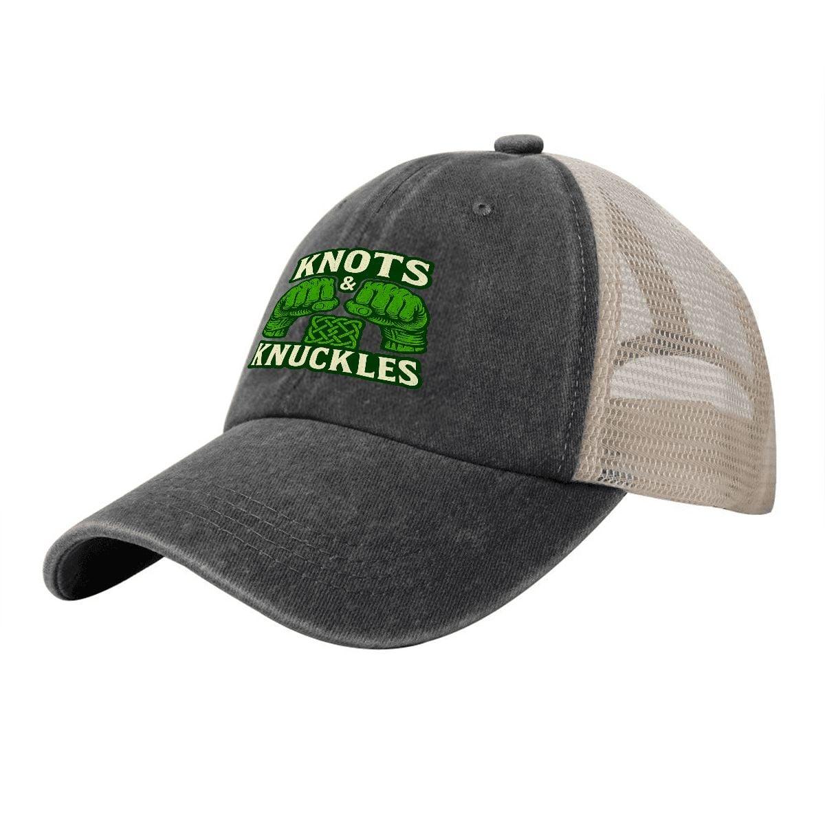 Knot and Knuckles Washed Denim Mesh Cap