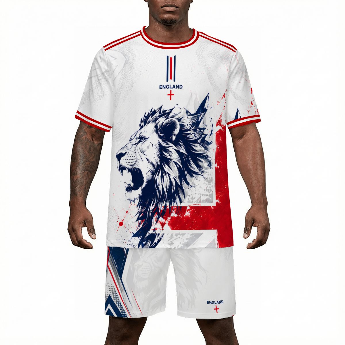 England St. George Cross Jersey Kit with Lion Shorts