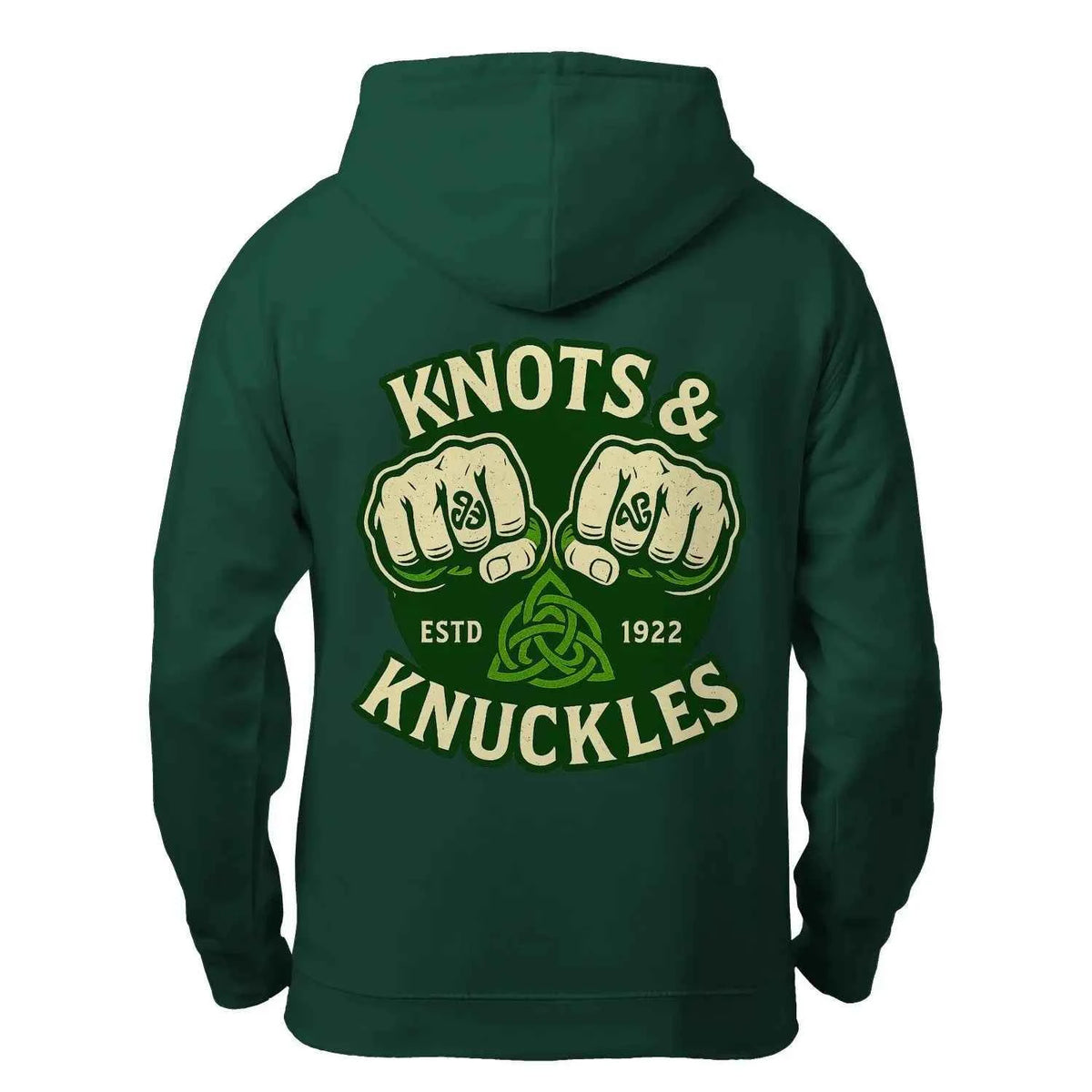 Knots & Knuckles Hoodie - Unisex Zip Hoodie for Style and Comfort — product detail view