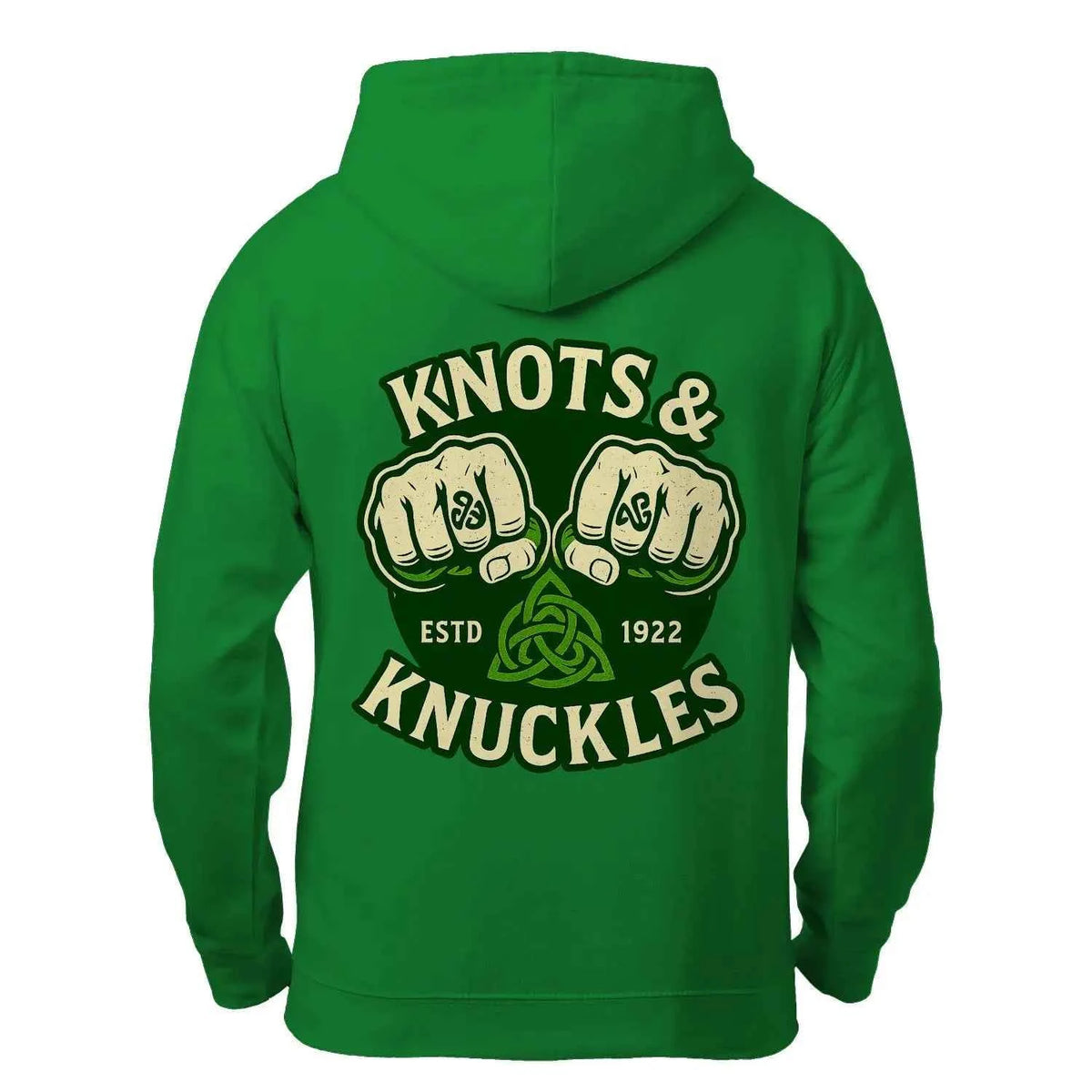 Knots & Knuckles Hoodie - Unisex Zip Hoodie for Style and Comfort — product detail view