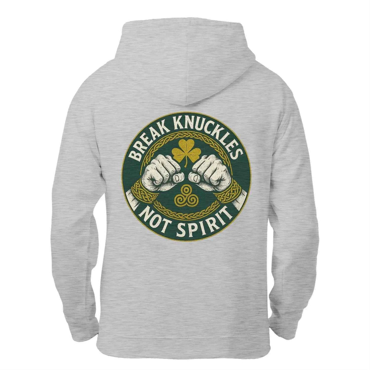 Celtic Wolf Zip Hoodie - Break Knuckles Unisex Streetwear - Celtic Wolfwear
