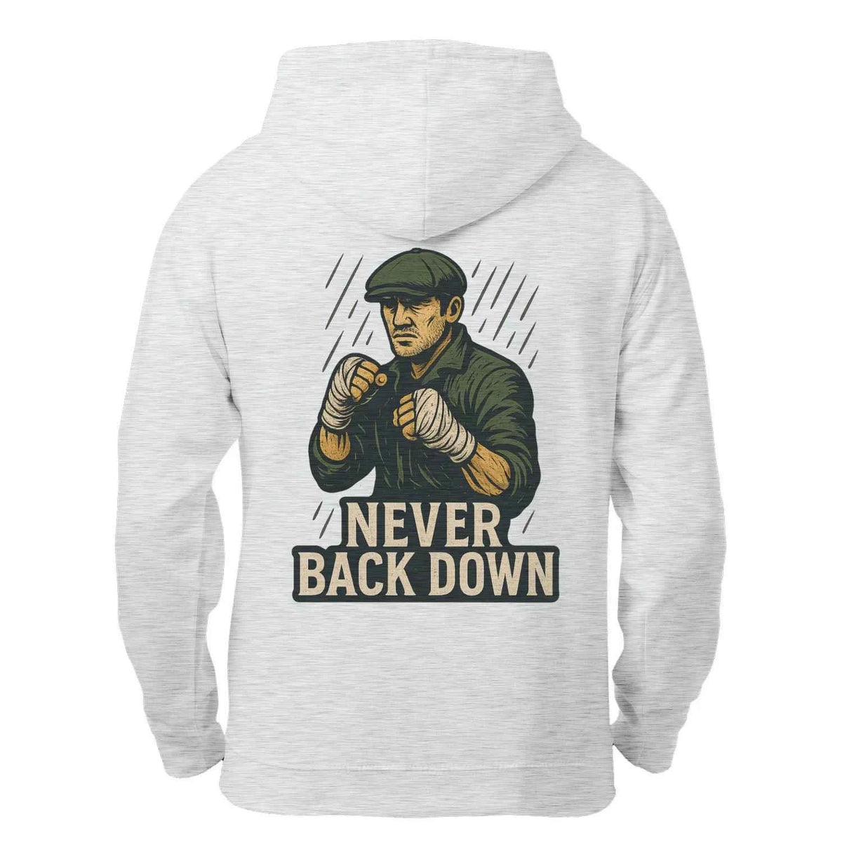 Irish Zip Hoodie - Never Back Down Heritage, Unisex - Celtic Wolfwear