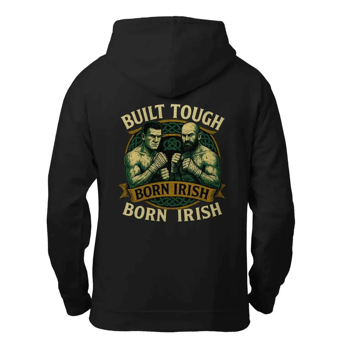 Irish Zip Hoodie - Built Tough Born Heritage Streetwear - Celtic Wolfwear