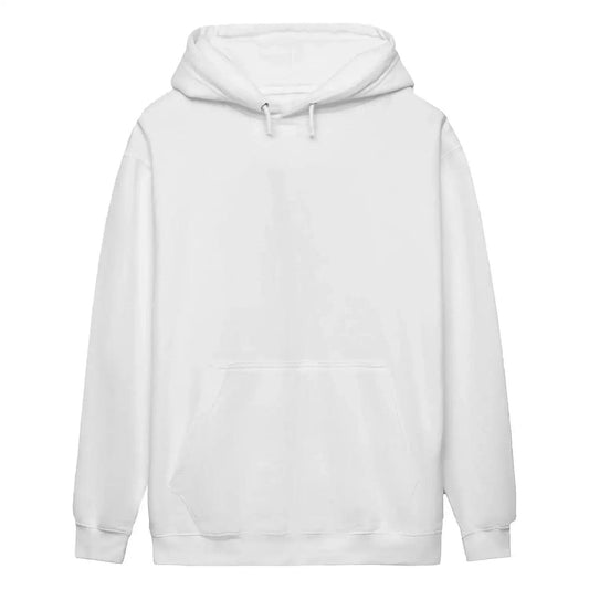 White pullover hoodie with drawstring hood and front kangaroo pocket — Ireland heritage hoodie gift | Celtic Wolf Wear® UK