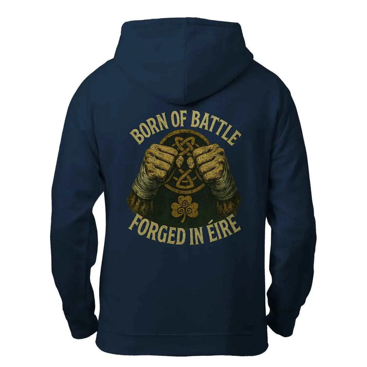 Irish Born Of Battle Forged In Zip Hoodie — product detail view