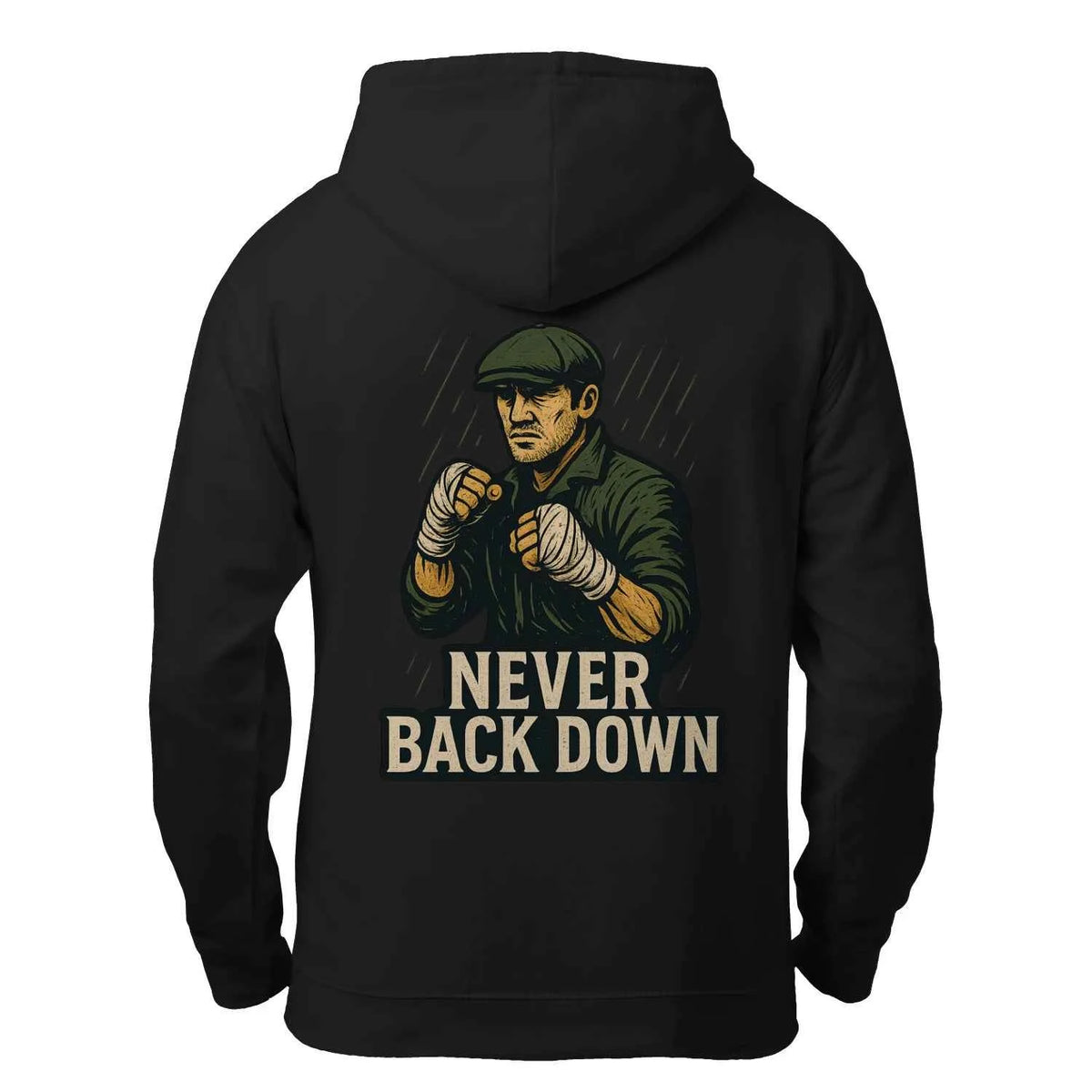 Irish Zip Hoodie - Never Back Down Heritage, Unisex - Celtic Wolfwear
