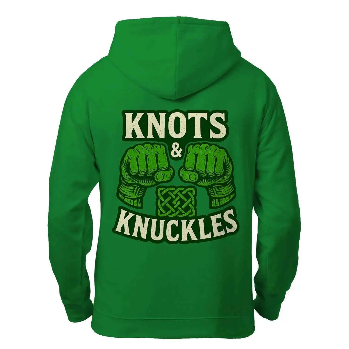 Celtic Knots & Knuckles No.1 Zip Hoodie — product detail view