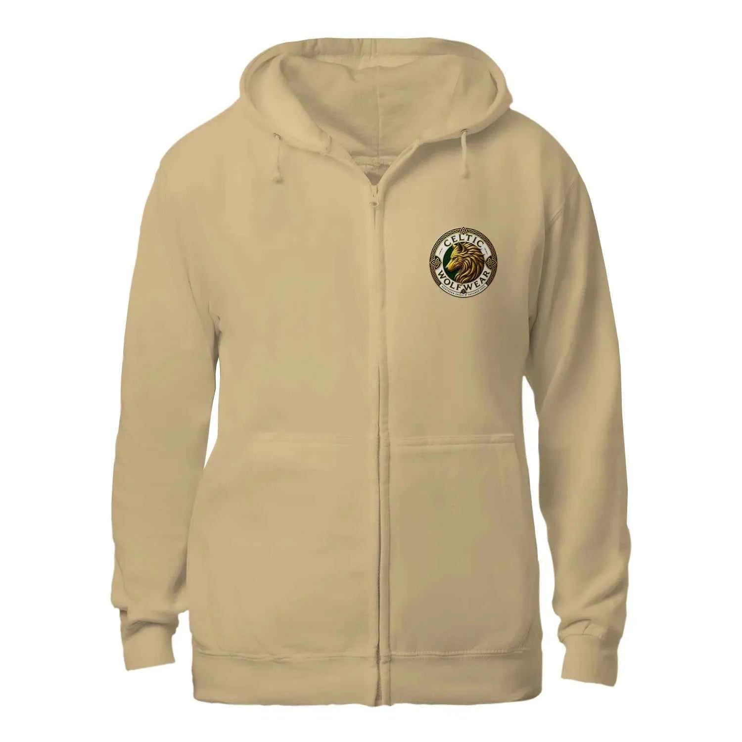 Celtic Wolf Wear Unleash The Legend Zip up Hoodie