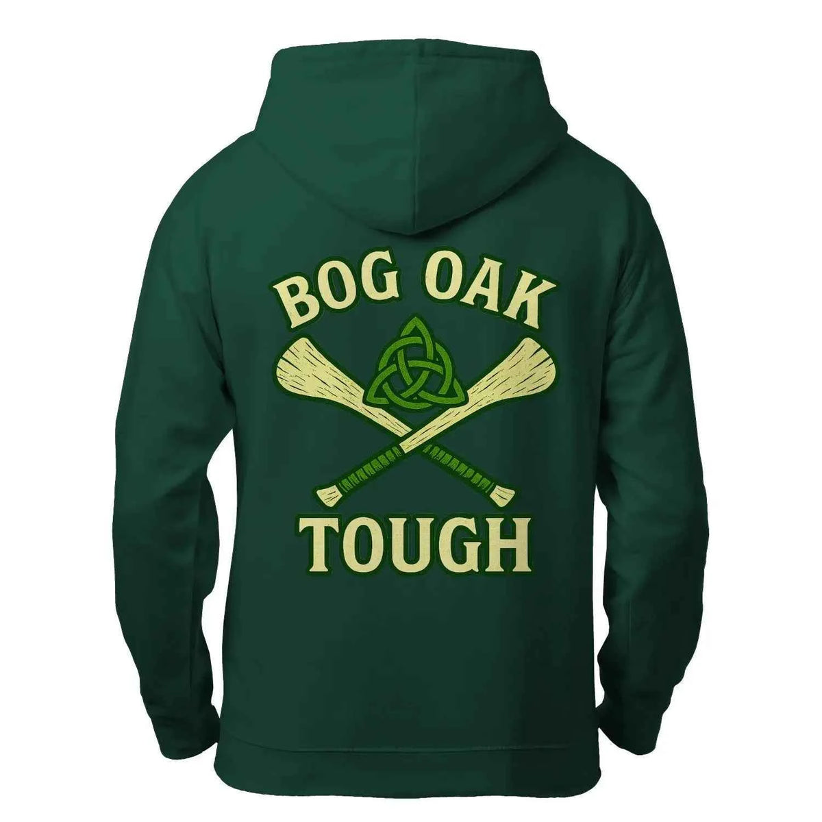 Celtic Wolf Bog Oak Fleece Insulated Zip Hoodie — product detail view