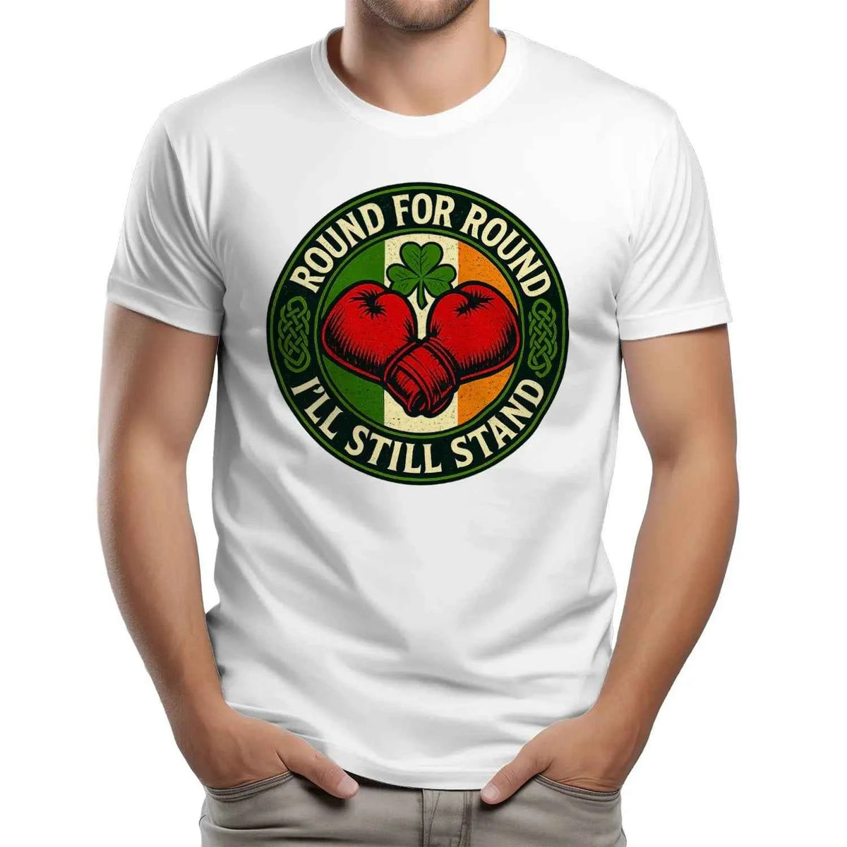 Irish T-Shirt - Round Boxing, Premium Unisex Streetwear - Celtic Wolfwear