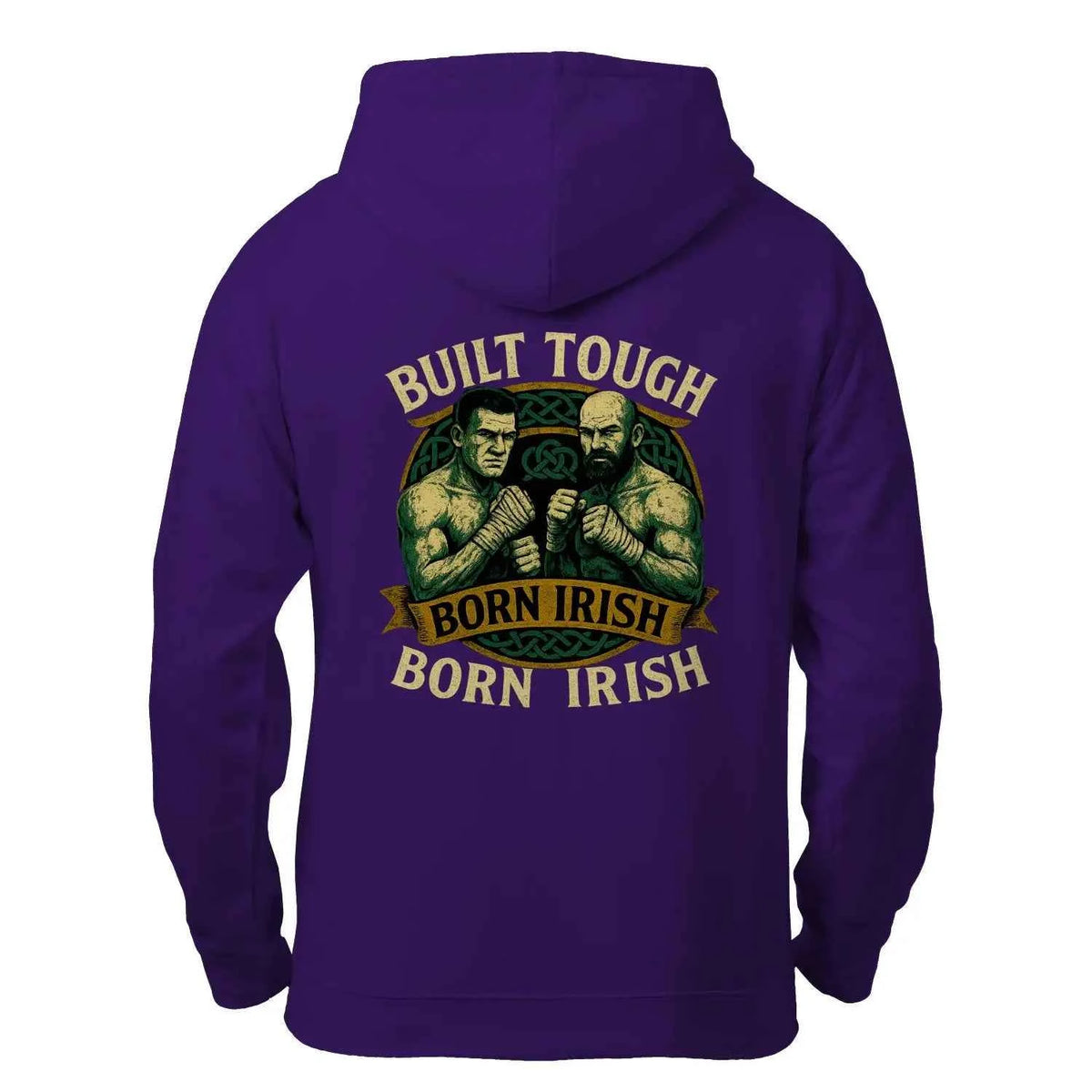 Irish Zip Hoodie - Built Tough Born Heritage Streetwear - Celtic Wolfwear