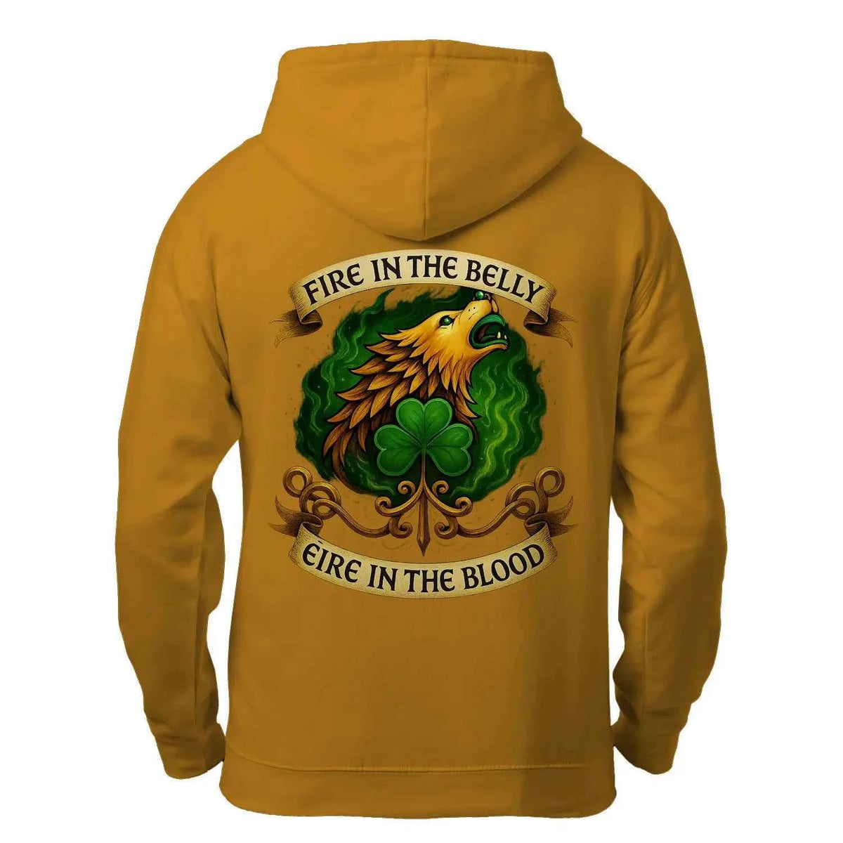 Irish Fire In The Belly Zip Hoodie – Unisex Streetwear — product detail view