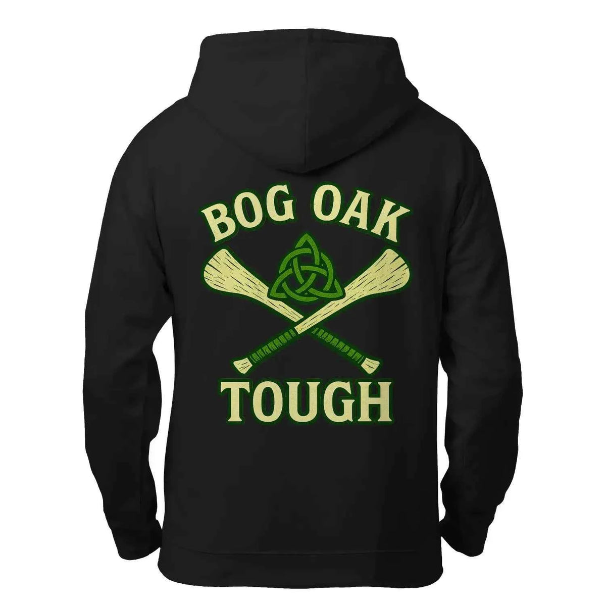 Celtic Wolf Zip Hoodie - Bog Oak, Unisex Matchday Wear - Celtic Wolfwear