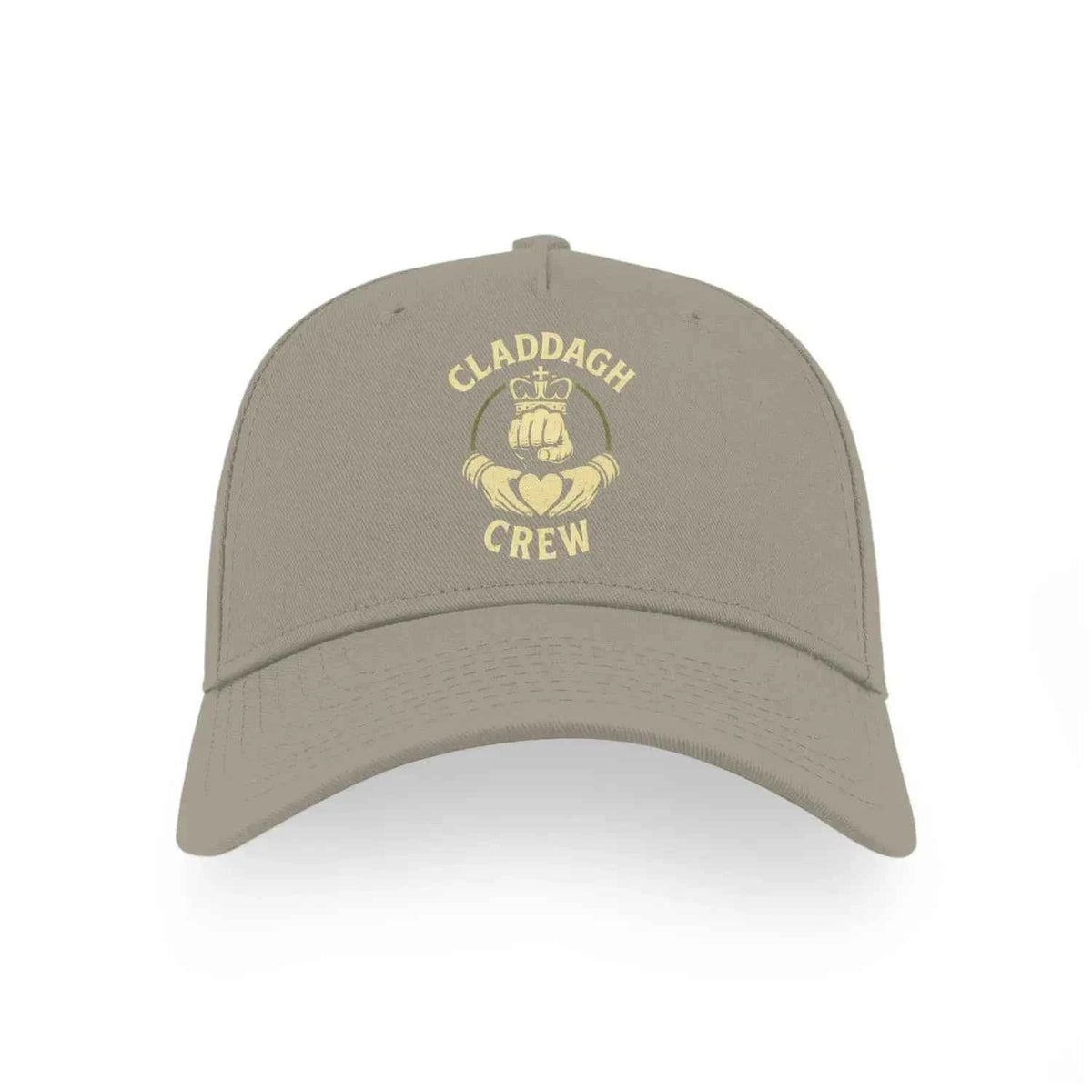Irish 5-Panel Cap - Claddagh Crew, Adjustable Headwear - Celtic Wolfwear