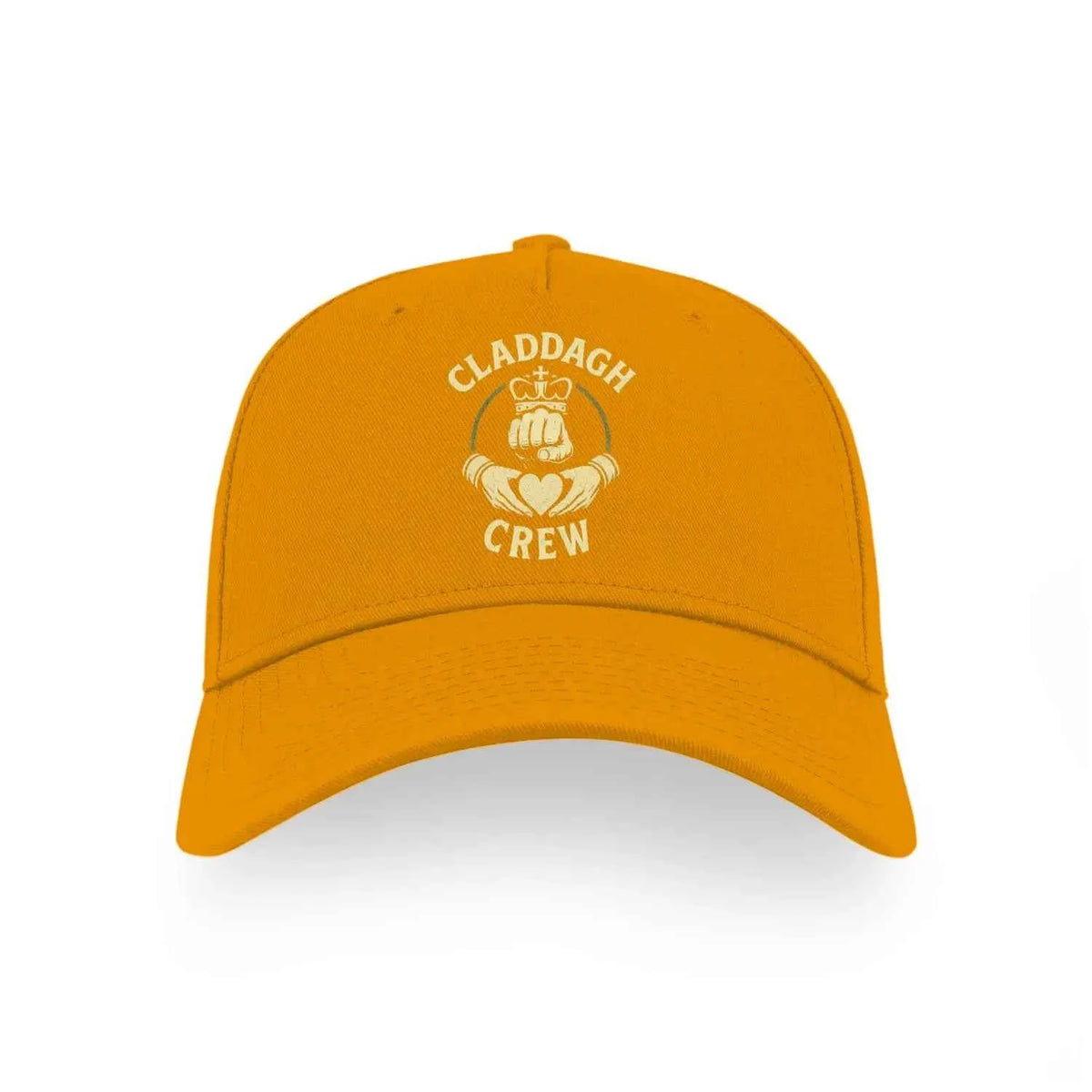 Irish 5-Panel Cap - Claddagh Crew, Adjustable Headwear - Celtic Wolfwear