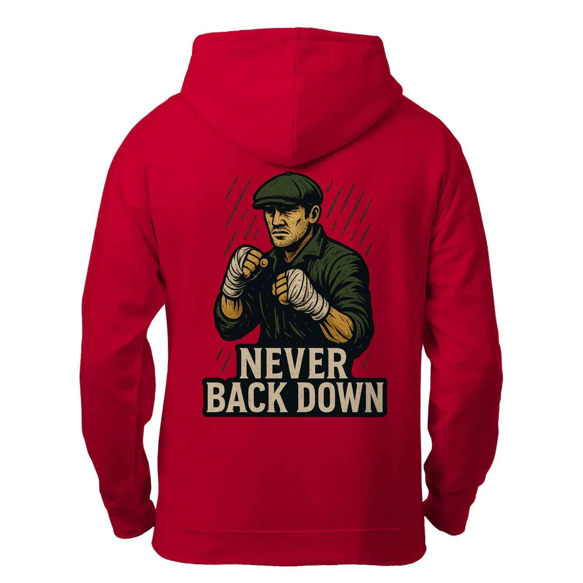 Irish Zip Hoodie - Never Back Down Heritage, Unisex - Celtic Wolfwear