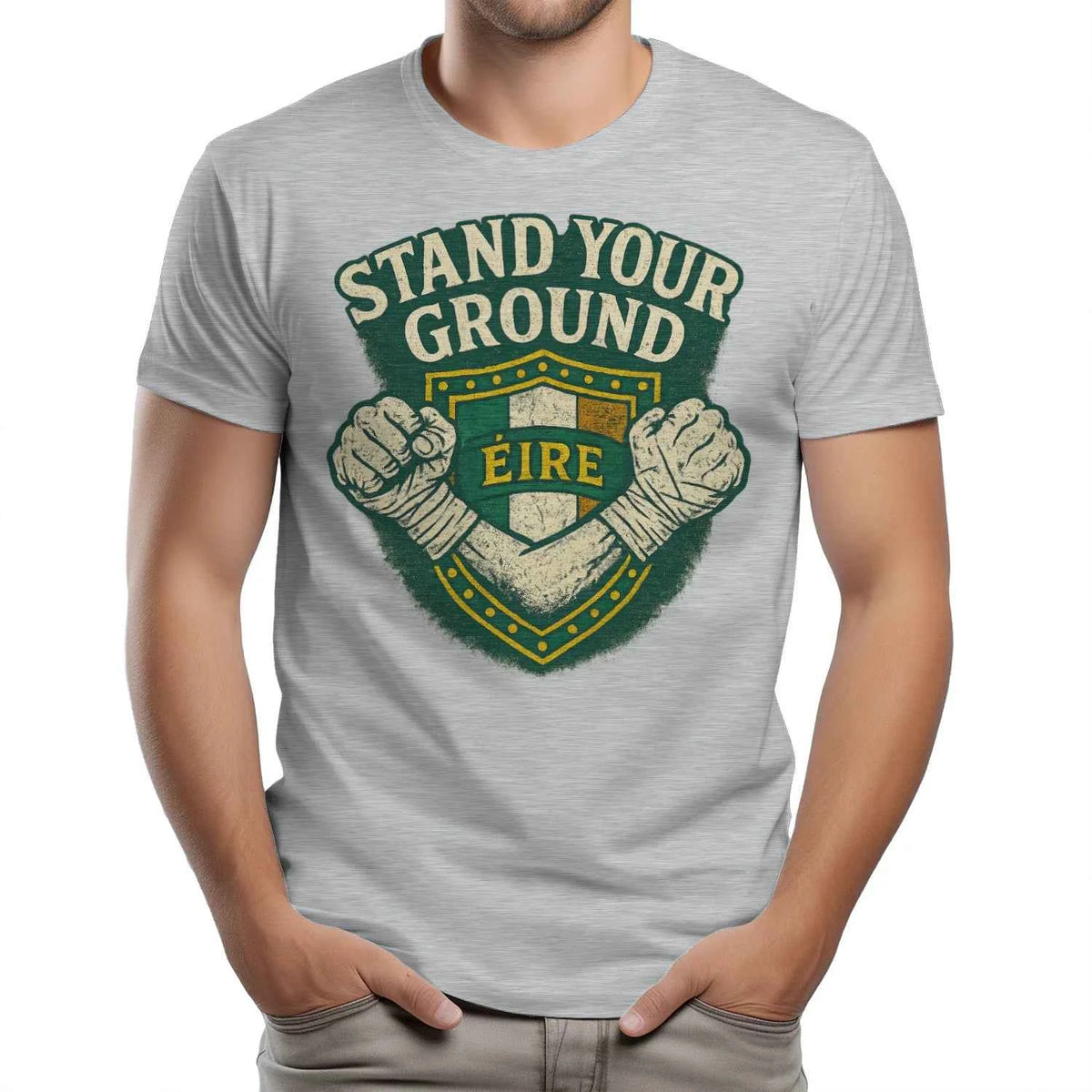 Irish T-Shirt - Stand Your Ground, Unisex Matchday Wear - Celtic Wolfwear