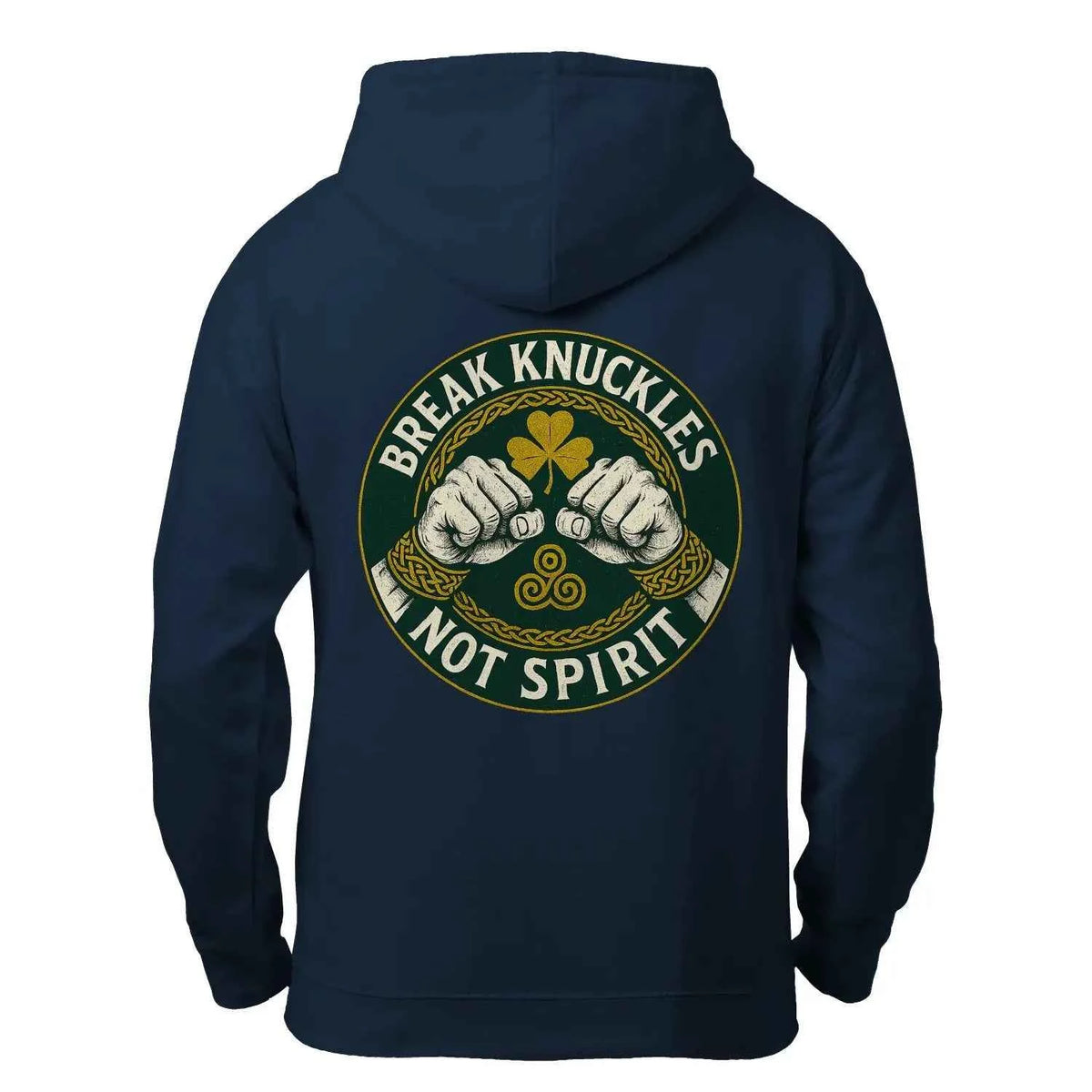 Celtic Wolf Zip Hoodie - Break Knuckles Unisex Streetwear - Celtic Wolfwear