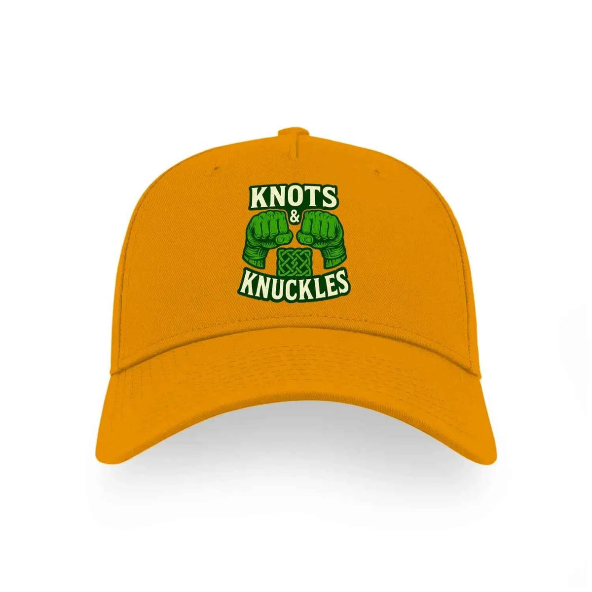 Irish 5-Panel Cap - Knots and Knuckles, Adjustable Fit - Celtic Wolfwear