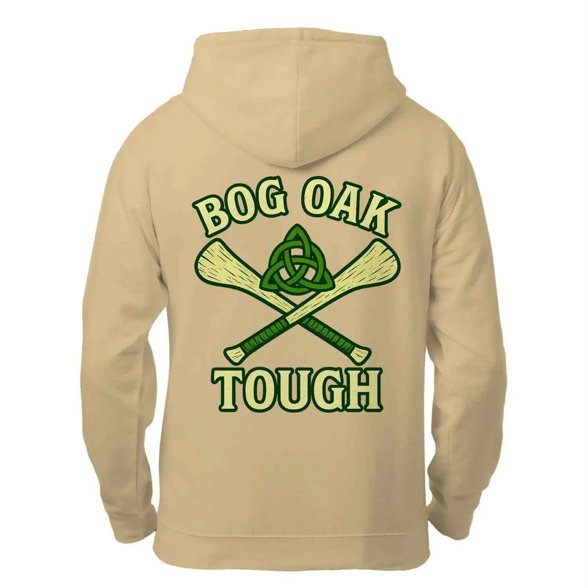 Celtic Wolf Bog Oak Fleece Insulated Zip Hoodie — product detail view