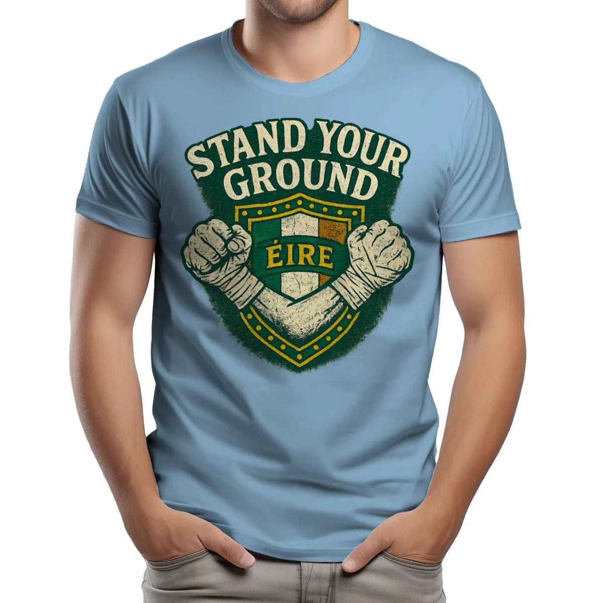 Irish T-Shirt - Stand Your Ground, Unisex Matchday Wear - Celtic Wolfwear
