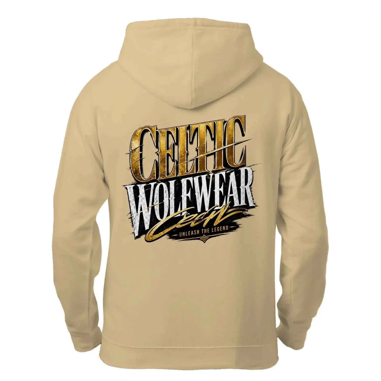 Celtic Wolf Wear Unleash The Legend Zip up Hoodie
