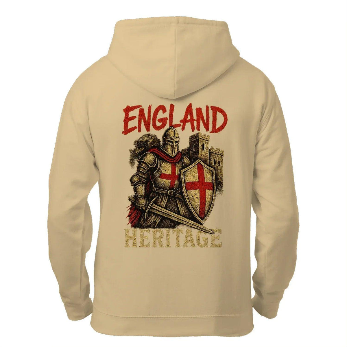 St George Zip Hoodie - Knight Red Cross Knight, Unisex - Celtic Wolfwear