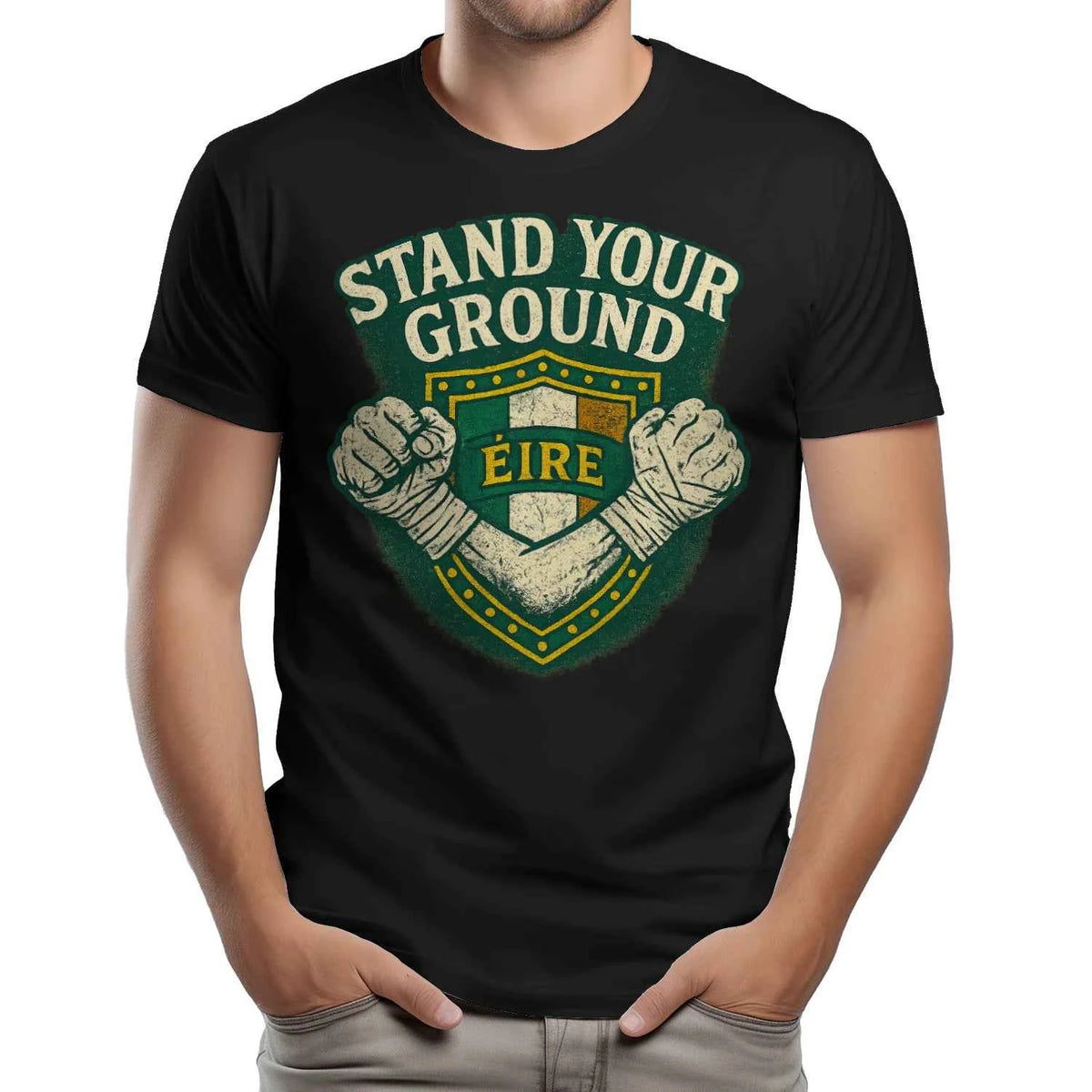 Irish T-Shirt - Stand Your Ground, Unisex Matchday Wear - Celtic Wolfwear
