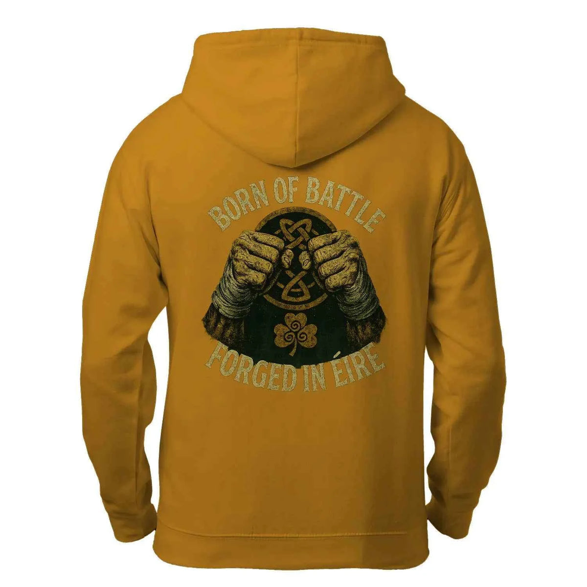 Irish Born Of Battle Forged In Zip Hoodie — product detail view