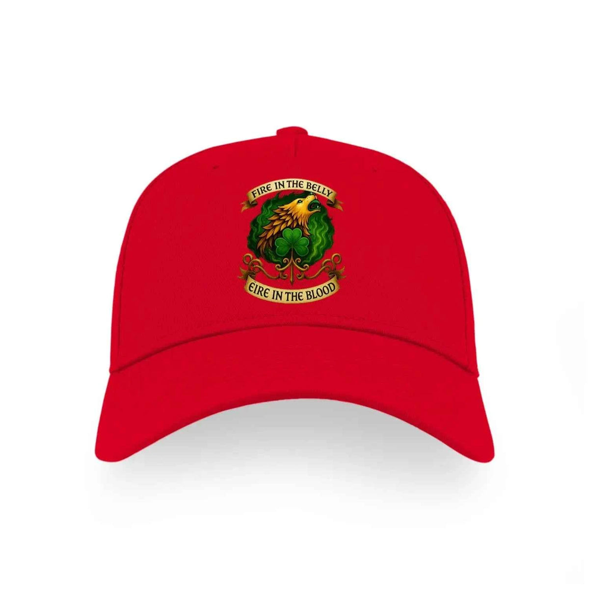 Irish Baseball Cap - Caps Fire Heritage-Inspired Headwear - Celtic Wolfwear