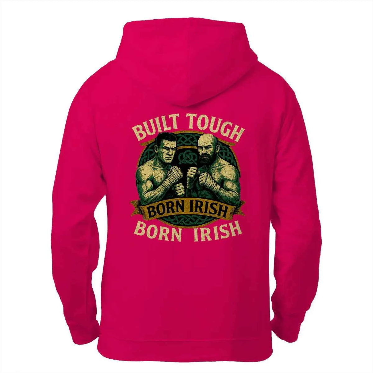 Irish Zip Hoodie - Built Tough Born Heritage Streetwear - Celtic Wolfwear