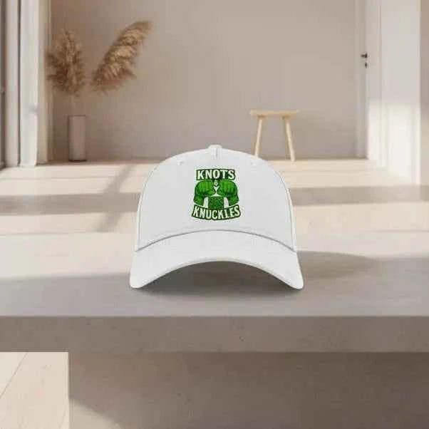 Irish 5-Panel Cap - Knots and Knuckles, Adjustable Fit - Celtic Wolfwear