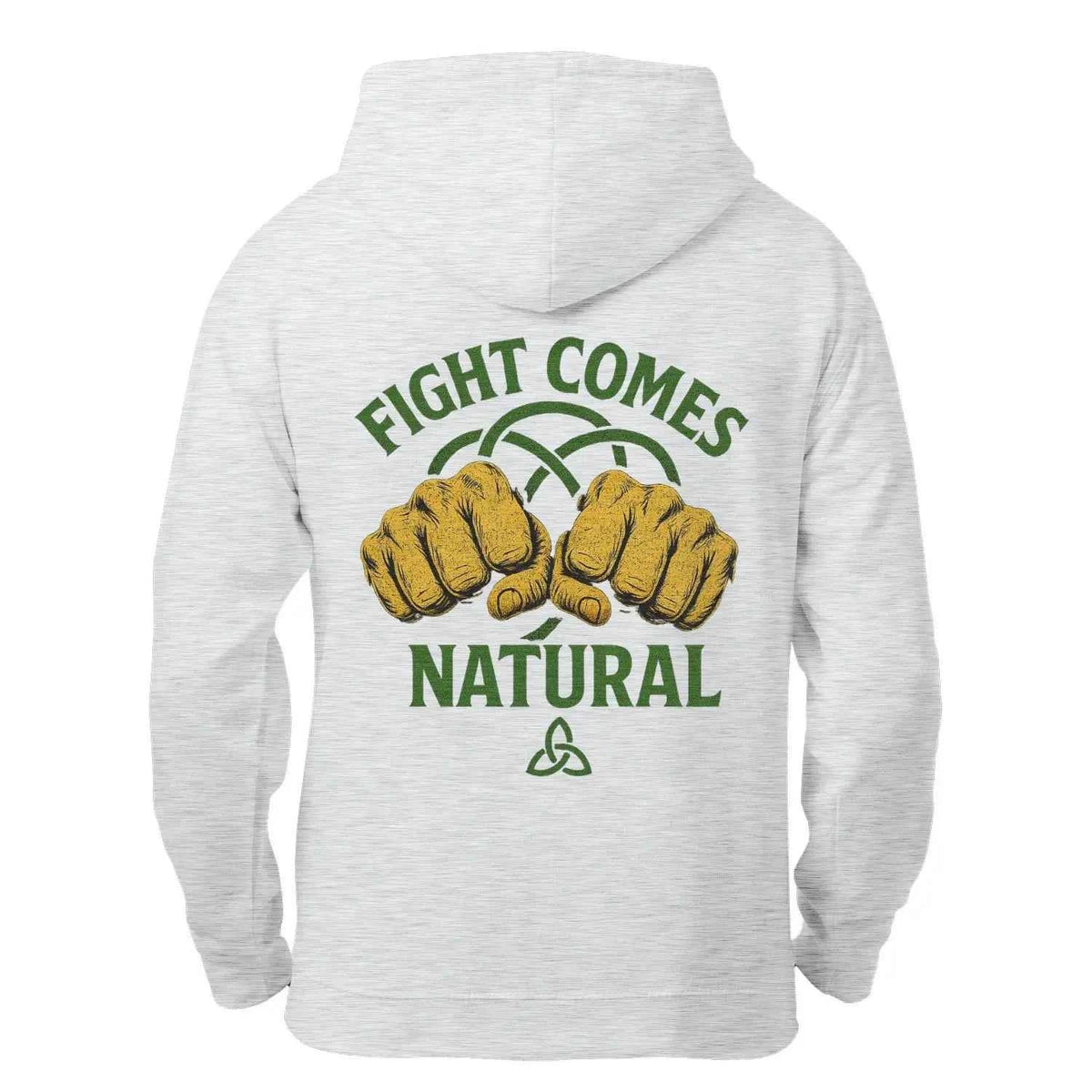 Celtic Wolf Zip Hoodie - Fight Comes Natural, Unisex - Celtic Wolfwear