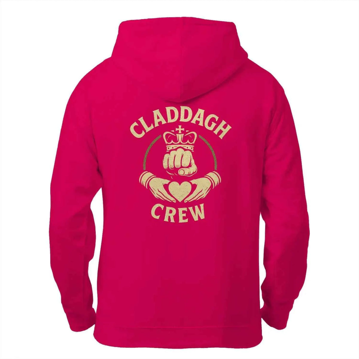 Irish Zip Hoodie - Claddagh Crew, Unisex Matchday Wear - Celtic Wolfwear